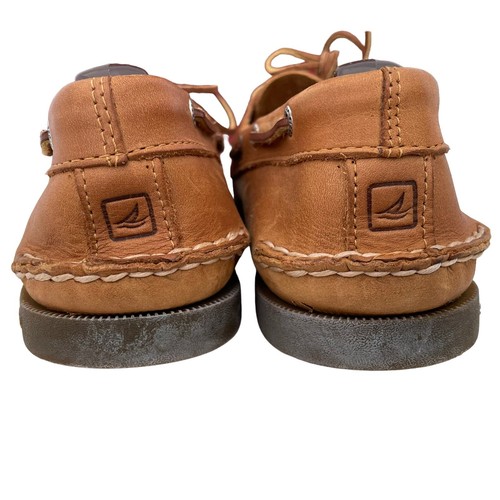Sperry Top Sider Auténtico Original 2 Ojos Barco Cubierta Zapato Cuero Marrón Para Hombres 12 M - Imagen 7 de 8