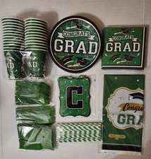 FREE Green Congratulations Graduation Party Paper  Any Year for 25 Total 177
