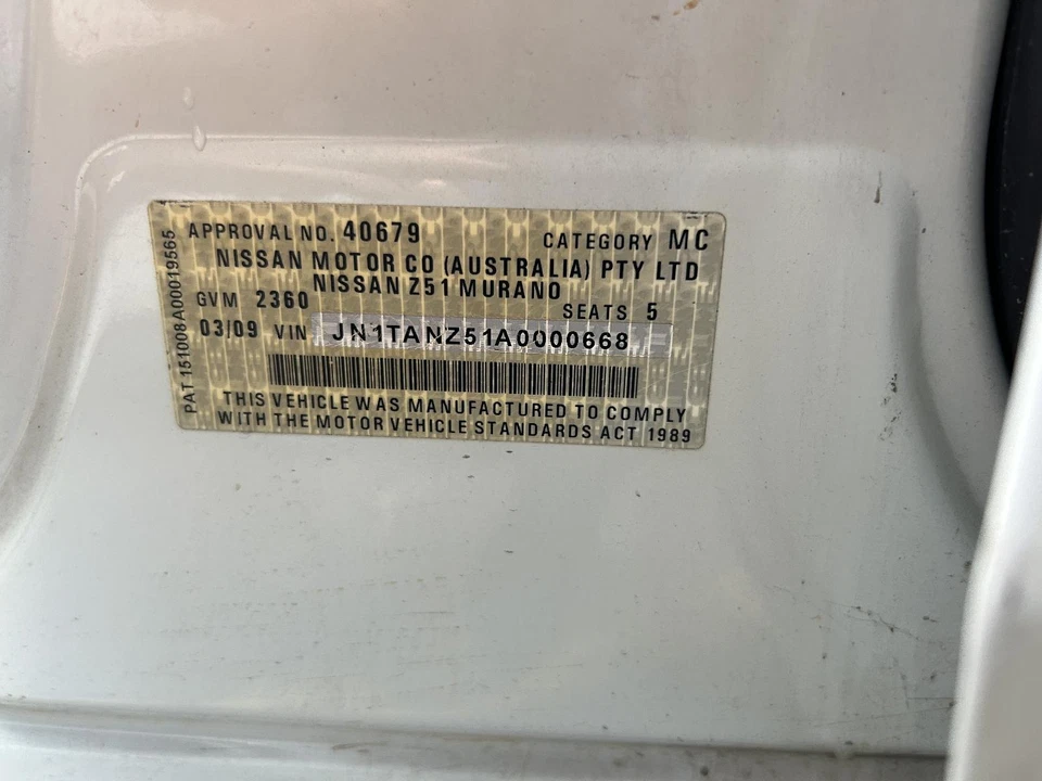 Nissan Murano Right Front Window Regulator Motor Z51 12/2008-01/2015 - image 4 of 4