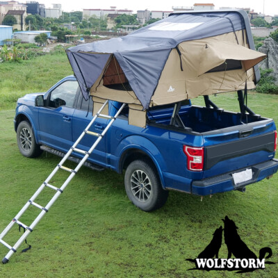Car Roof Top Tent 4 Person 3 Person Camping Sleep Tent w/ Ladder Hiking Outdoor