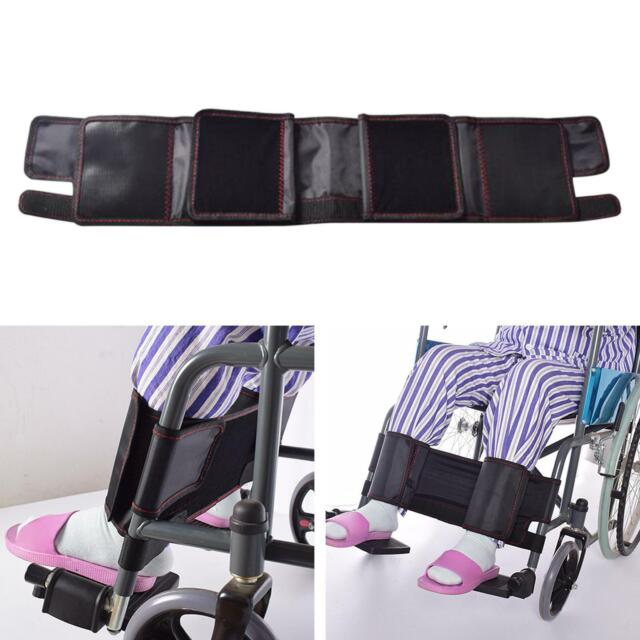 Wheelchair Footrest Leg Straps Restraint Breathable Prevents Injury Seniors