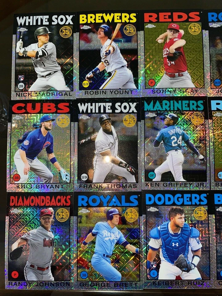 SILVER CHROME TOPPS 2021 CARD LOT 1986 THROWBACKS PICK YOUR CARD !!! - Image 3 of 4