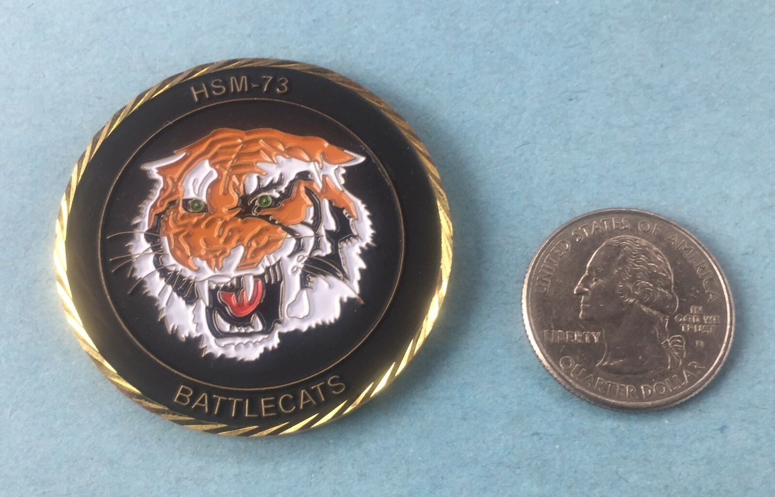 US NAVY CHALLENGE COIN HSM-73 