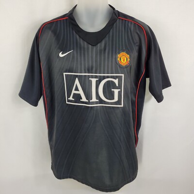Manchester United Soccer Jersey FC Football Club AIG Nike