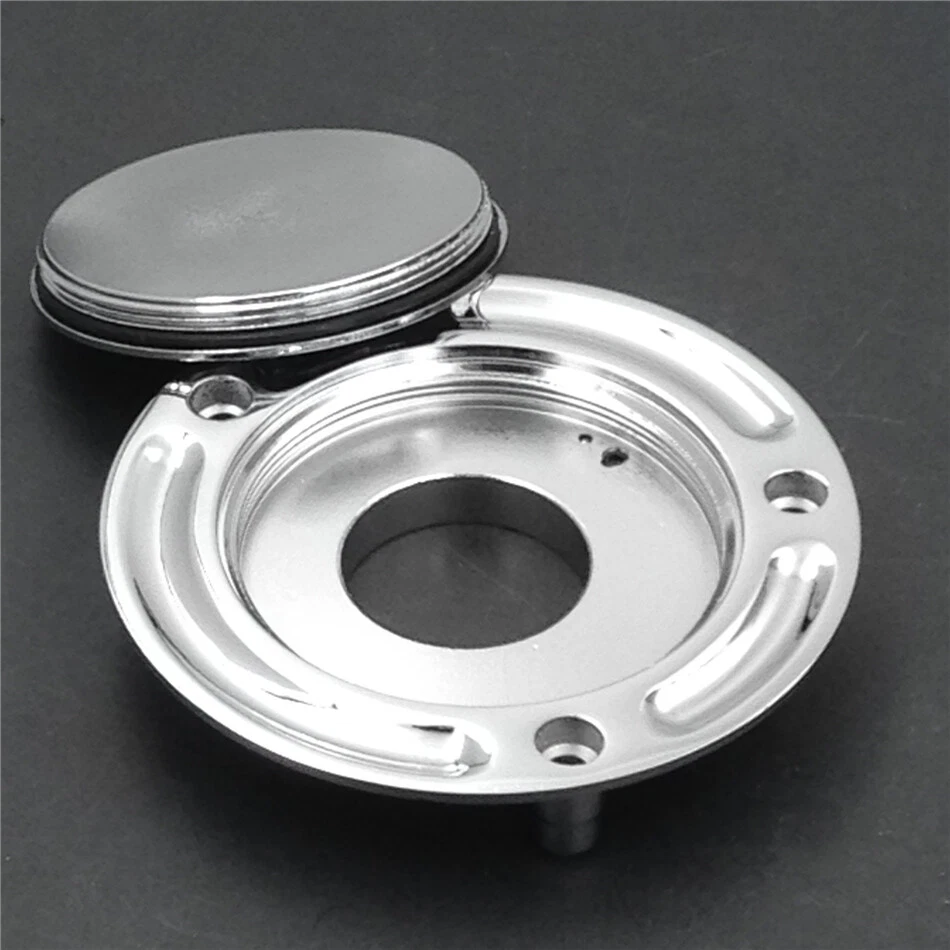 Tapa de tanque de combustible cromada sin llave para Suzuki SV650 SV650S 2003-2008 Foto 4 de 4