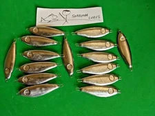 15 - 1 oz Weight SHAD FISHING JIGGING CASTING LEAD Slab SPOON LURES fresh / salt