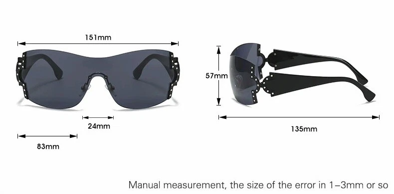 Pink Eyewear Women Sunglasses Shield Wrap Around Fashion Designer One Lens Shade - Picture 3 of 15