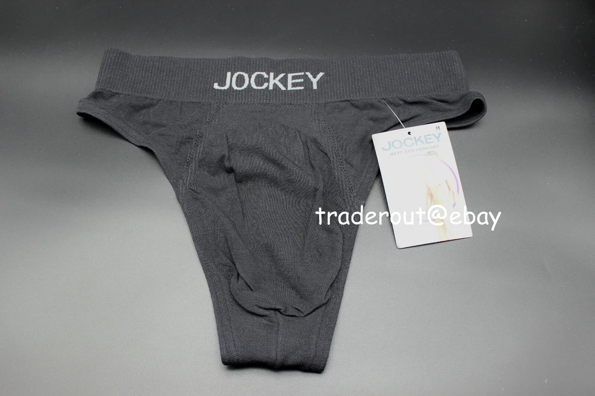 Jockey mens Black formfit modal seamfree thong underwear size S M L XL 2XL