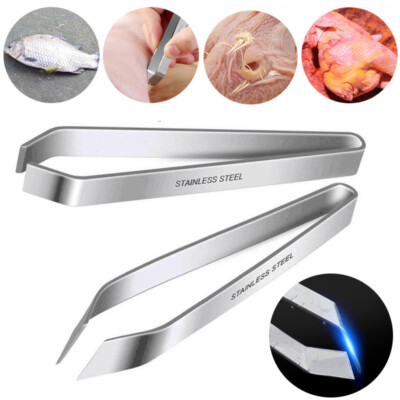 Fish Bone Remover Tweezers- Stainless Steel Pincer Puller Deboner