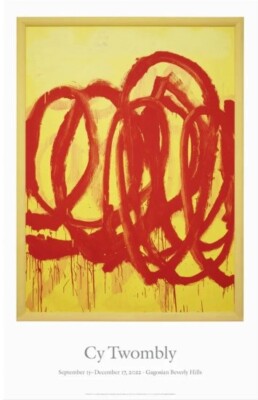Cy Twombly Beverly Hills Gallery Ausstellungsposter Größe H 35,8 x B 22,8 Zoll
