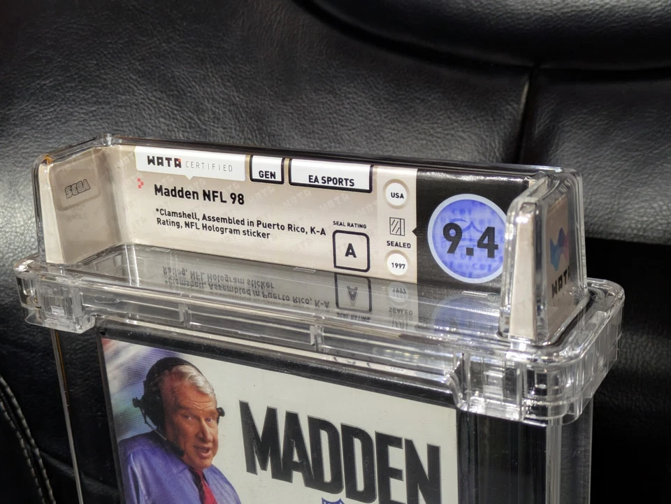 WATA 9.4 Sealed Madden '98 NFL Football Sega Genesis EA Sports Factory A Graded - Image 3 of 4