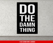 Motivational Gym Banner - Weightlifting Home Decor