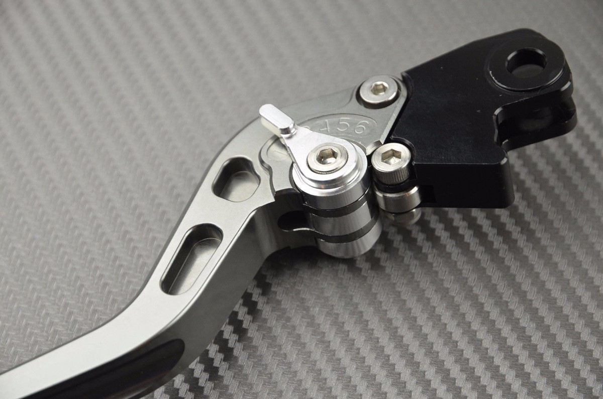 レブロン西原 Long brake & clutch levers pair CNC titanium Kawasaki ZX6R