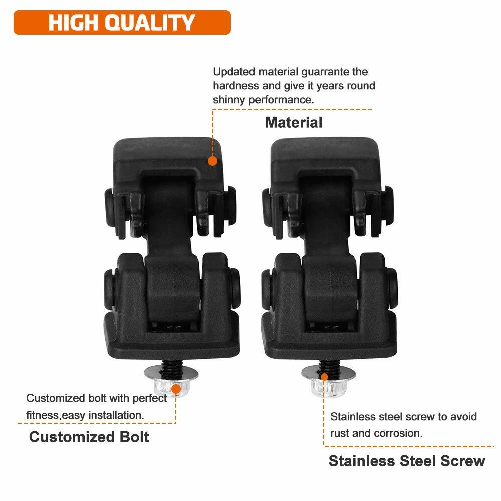 Hood Latch HoldDown Hood Locking Catch Kit for Jeep Wrangler TJ 1997