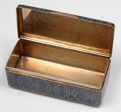 Russian silver with niello box, 1841 - Picture 5 of 9