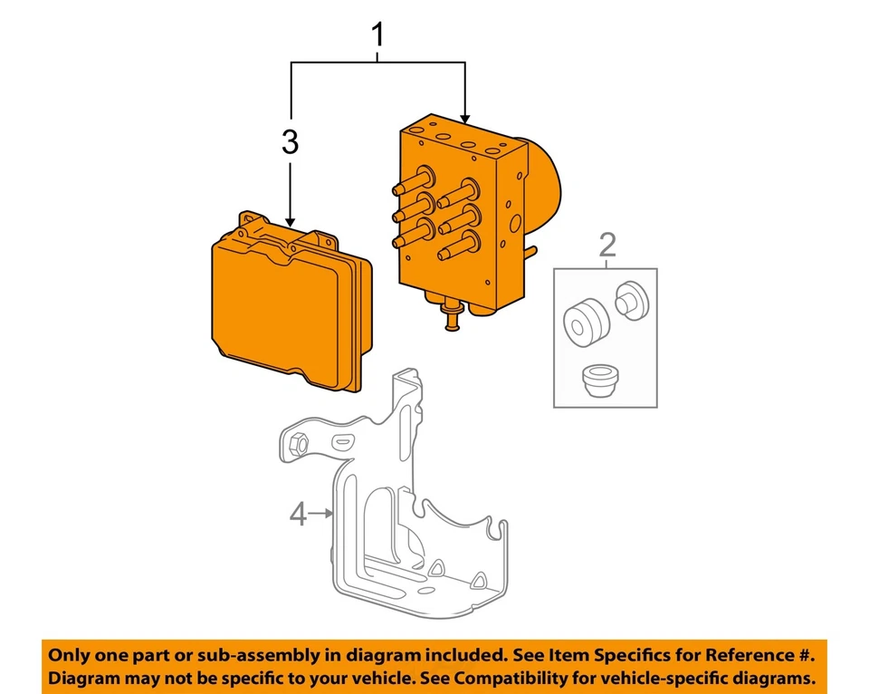 Used ABS Pump and Motor Assembly fits: 2009 Gmc Yukon xl 1500 Assembly 4 wheel A - Image 3 of 4