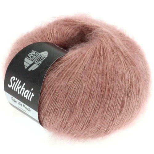 LANA GROSSA SILKHAIR Strickgarn Wolle (196 - Graublau) - Bild 3 von 5
