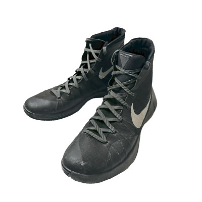 Size 13   Nike Hyperdunk 2015 'Black Metallic Silver' 749561-001   Used