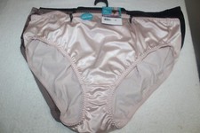 Vanity Fair Radiant Womens Hi-Cut Underwear Panties 3-Pair Nylon Blend 5XL