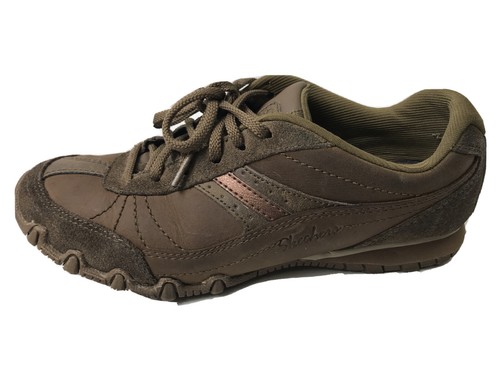 Skechers Relaxed Fit Bikers Brown Suede 
