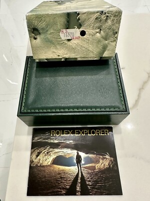 トット　ROLEX グリーンレザーケース２個と手提げ袋セット Authentic ROLEX Explorer ii 16570 Watch Box COMPLETE SET Booklets