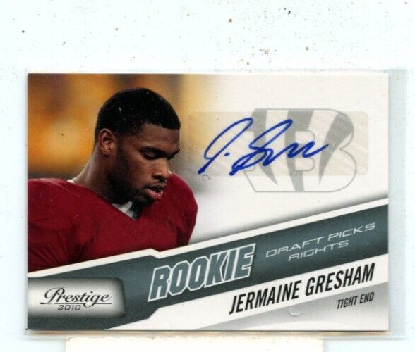 JERMAINE GRESHAM 2010 Playoff Prestige Draft Picks Rookie Auto #D /399