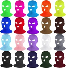 Winter Knitted Full Face Mask 3 Hole Tactical Ski Mask Warm Beanie for Men Women