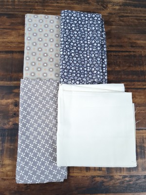 Lot of Fabric Geometric Design and Solid 1lb 10oz