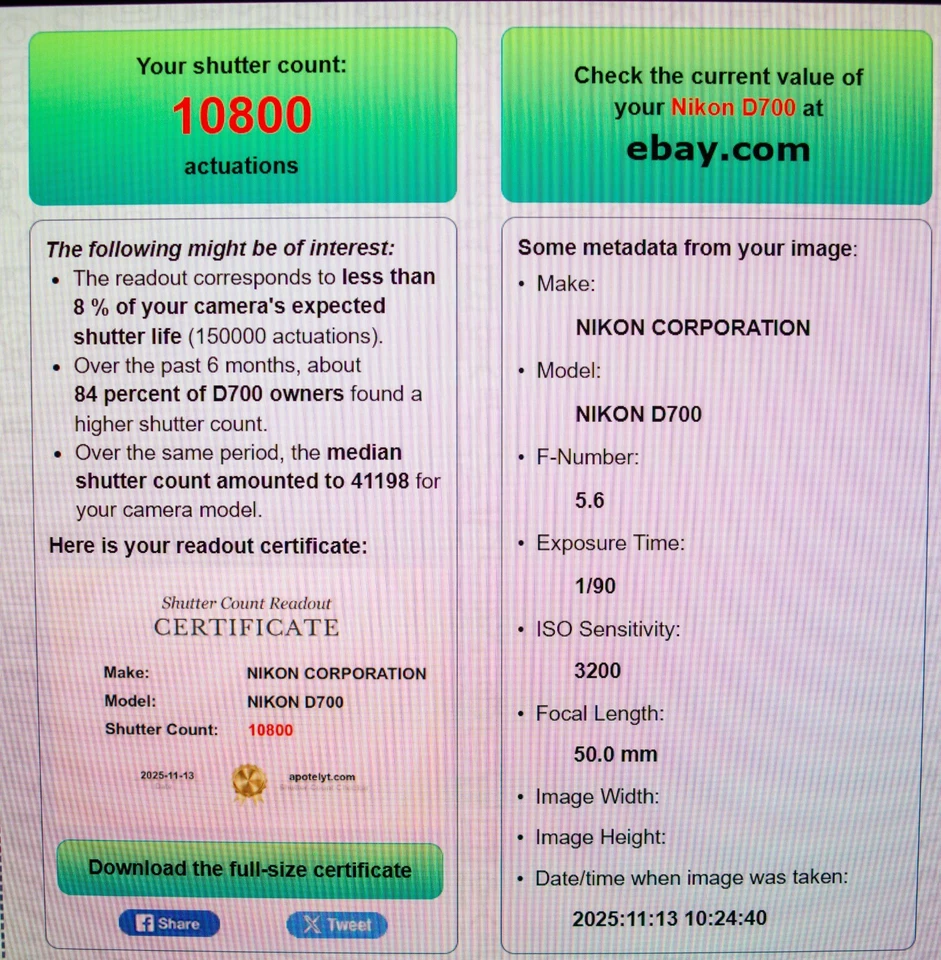 Nikon D700 DSLR, 10.800 SC, casi como nueva, batería Nikon nueva, cargador y tarjeta CF Foto 4 de 4