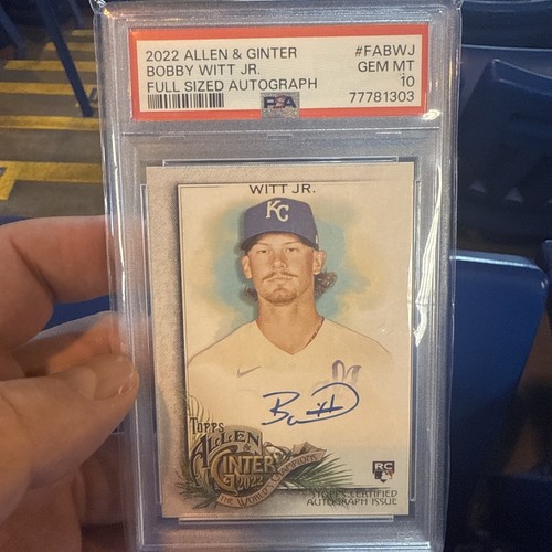 Bobby Witt Jr. #FA-BWJ 2022 Topps Allen & Ginter Full Size Autographs card