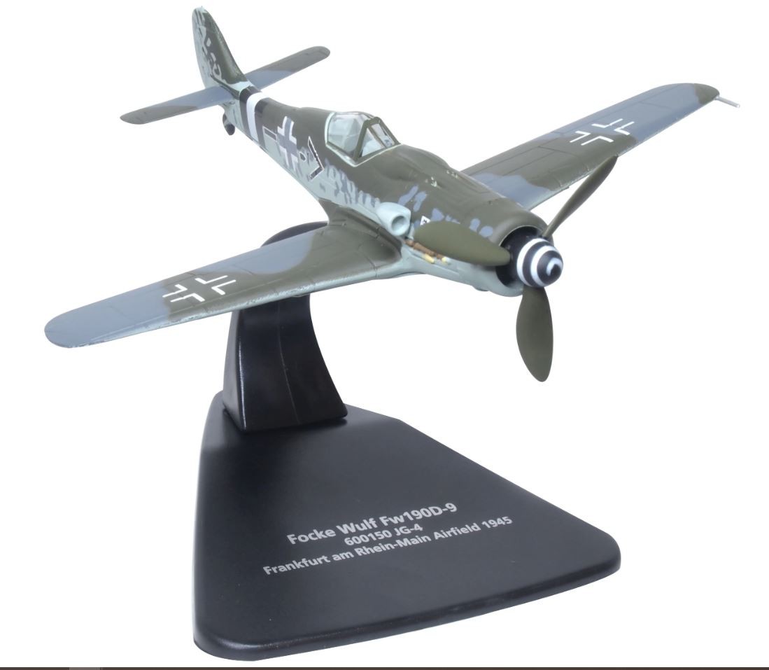 Focke Wulf FW190D-9 - 600150 JG-4 Oxford Diecast miniature Frankfurt am Rhein-Main