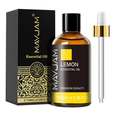 MAYJAM 100 mL Lemon Essential Oil 100% Pure Undiluted Natural Aromatherapy Skin