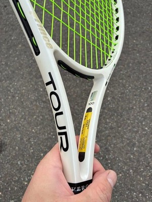 Prince TOUR O3 100 G3 Tennis Racket 290g Leather Grip Used White