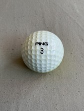 1 X PING YELLOW WHITE IN GOOD USED CONDITION SEE PICTURES KARSTEN EYE VINTAGE