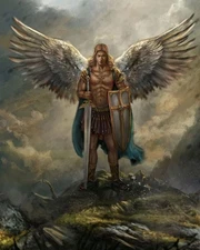 St Michael The Archangel VINTAGE poster print Home Decor