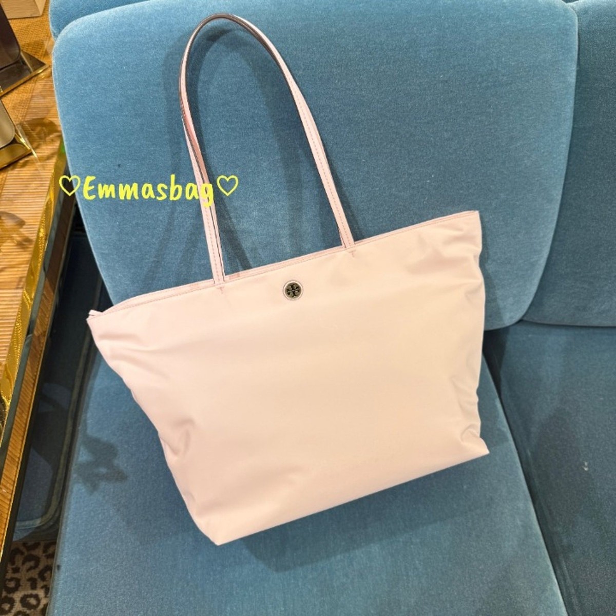 Tory Burch Nylon Large Tote 166469 In Coral $300 | eBay