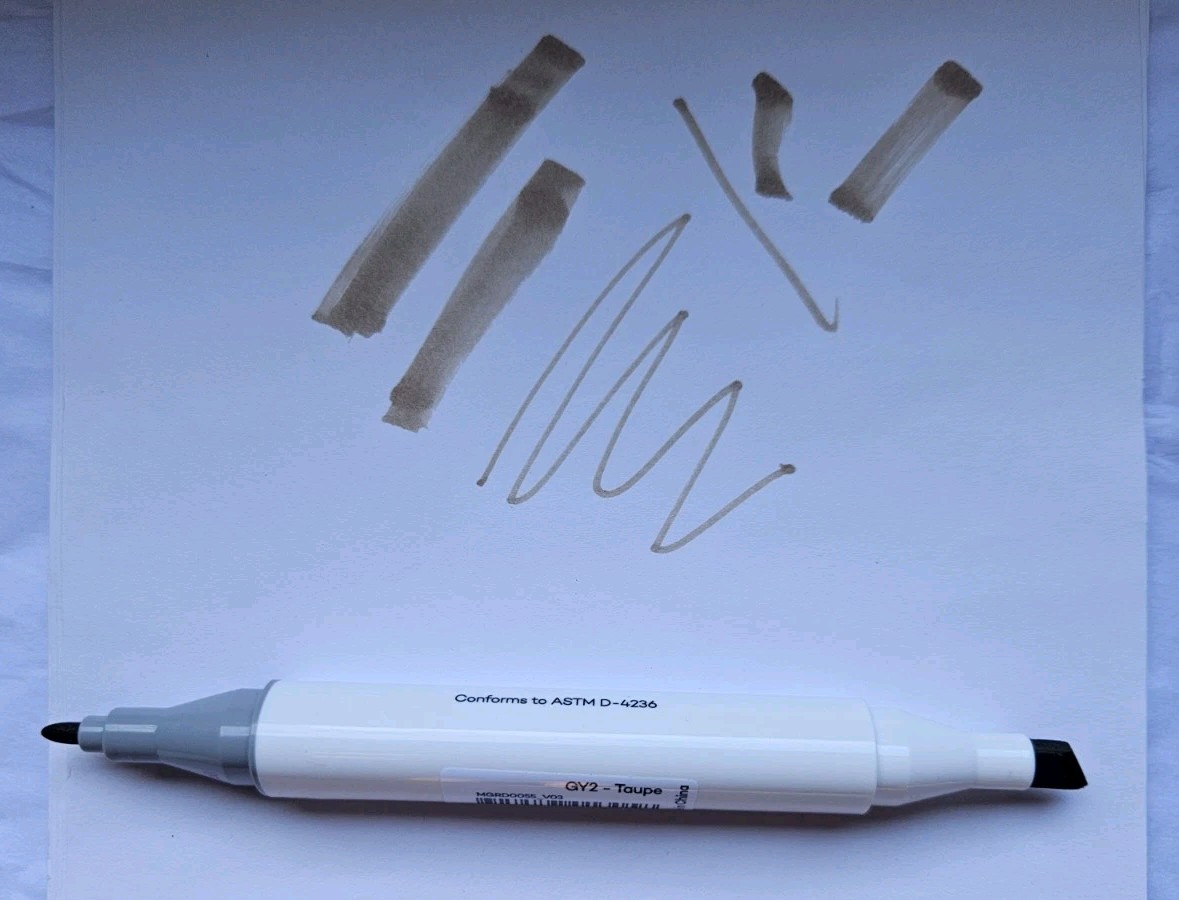 Fine & Broad Tip Marker *taupe Color Only