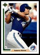 Roberto Alomar 1991 Upper Deck #763 Toronto Blue Jays 31745 Baseball Card