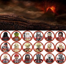 18PCS Lord Of The Rings Mordor Orc Goblin Character 4cm Plastic Figure DIY Toy
