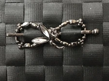 Lilla Rose Fairy Black Silver Flexi Hair Clip XS (Extra Small)