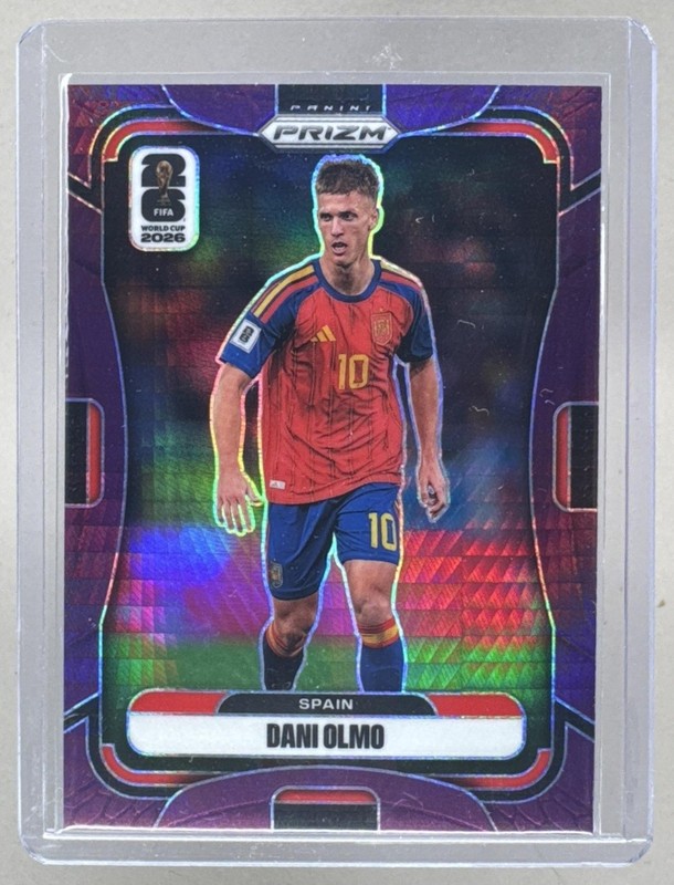 Dani Olmo 2026 Panini Prizm World Cup #82 Purple Hyper /299