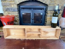 Vintage Pine Shelf, Old Wooden Shelf, Rustic Shelf, Curios Display.