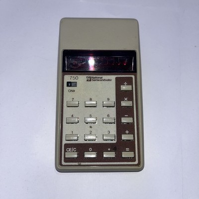 Vntg Novus 750 WORKING Calculator National Semiconductor Handheld Electronic 