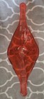 Rare MCM~ VIKING IN persimmon  color EPIC LINE CONSOLE  Glass Dish 17'' x7'' — photo 3
