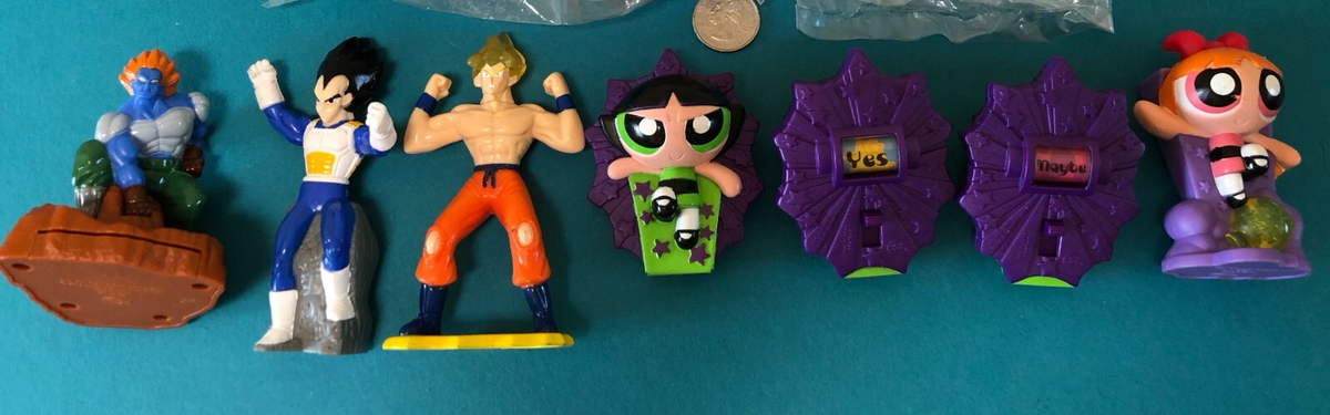Dragon Ball Z Powerpuff Girls 2002 2003 Burger King Kids Meal Toys USED