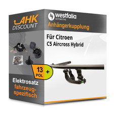 Für Citroen C5 Aircross Hybrid 20- WESTFALIA Anhängekupplung abnehmbar + 13polig