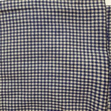 Drakes London 100 Cashmere Blue and White Micro Check Scarf