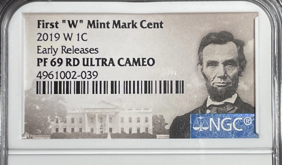 2019 W LINCOLN CENT Proof NGC PR69 RD EARLY RELEASES PORTRAIT LABEL - Image 2 of 3