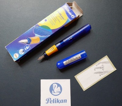 Pelikan Pelikano junior P67a learning to write fountain pen school fountain pen blue transparent