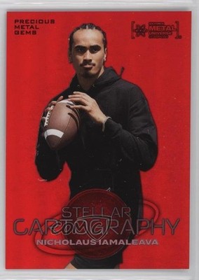 2024 Skybox Metal Universe Champions PMG Red /100 Nico Iamaleava Nicholaus 1t7y